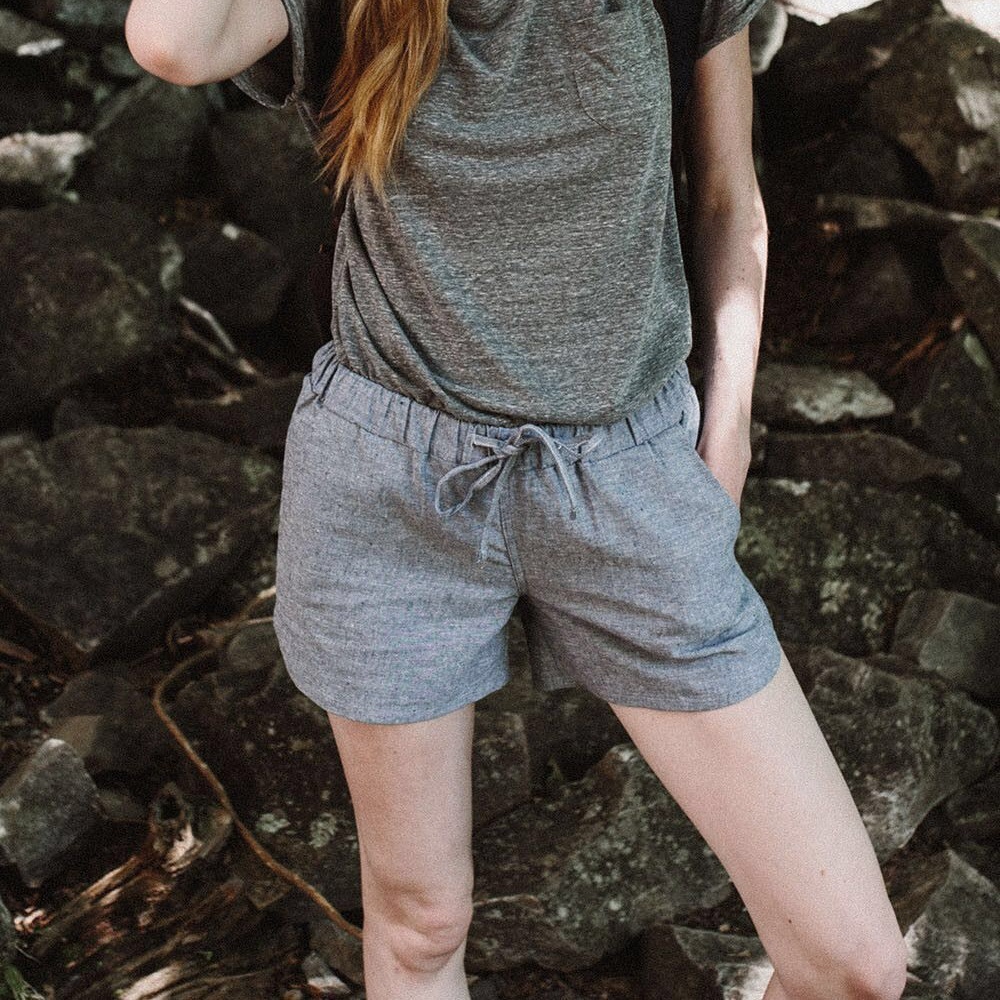 REI United By Blue Grey Drawstring Shorts Size M